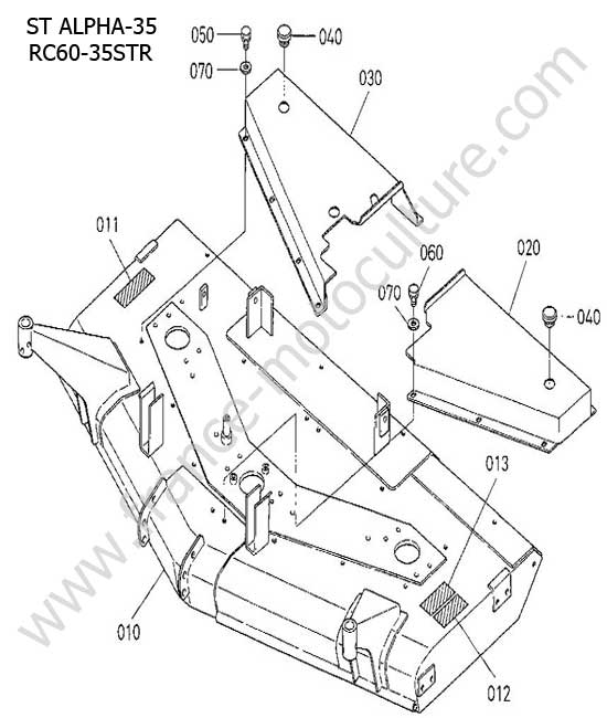 Carter coupe RC60 KUBOTA STA35