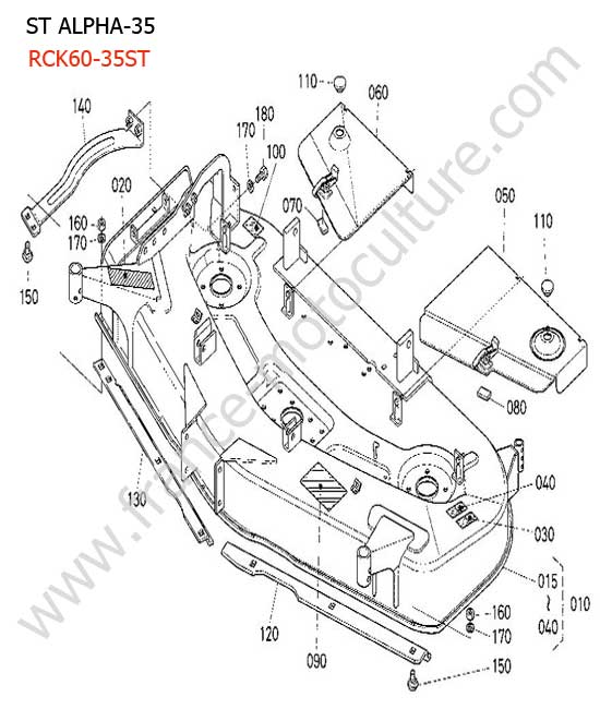 Carter coupe RCK60 KUBOTA STA35