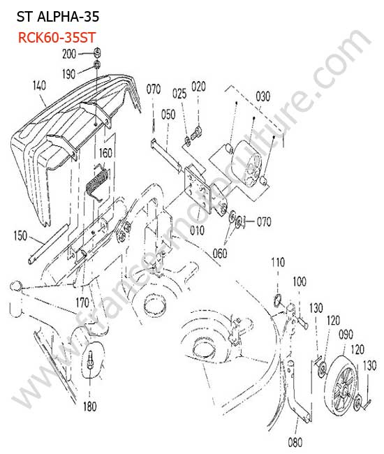 Deflecteur coupe RCK60 KUBOTA STA35