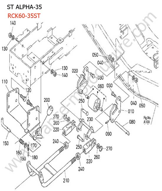 Attelage coupe RCK60 KUBOTA STA35