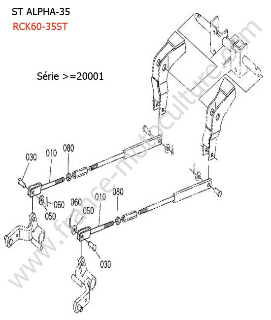 Tirant levage RCK60 2 KUBOTA STA35