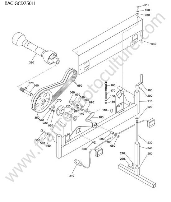 Transmission bac GCD750H KUBOTA STA35