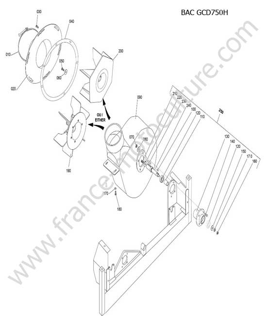 Turbine renforce bac GCD750H KUBOTA STA35