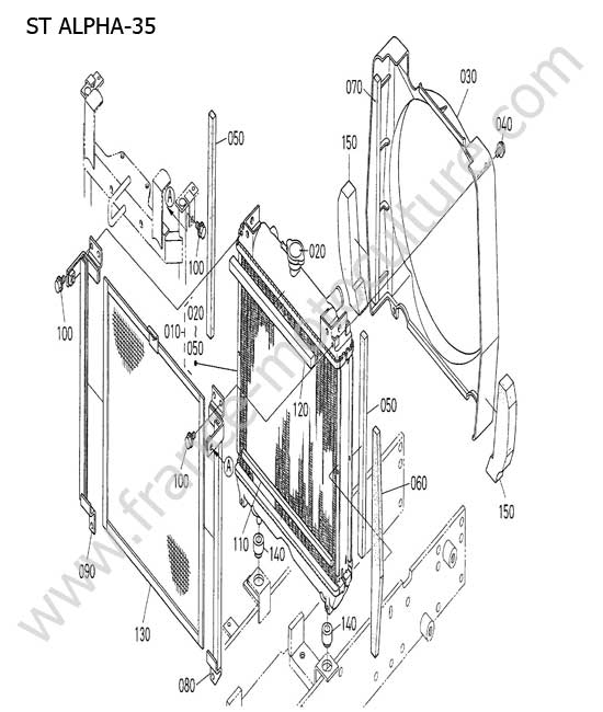 Radiateur KUBOTA STA35
