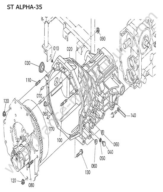 Carter embrayage KUBOTA STA35