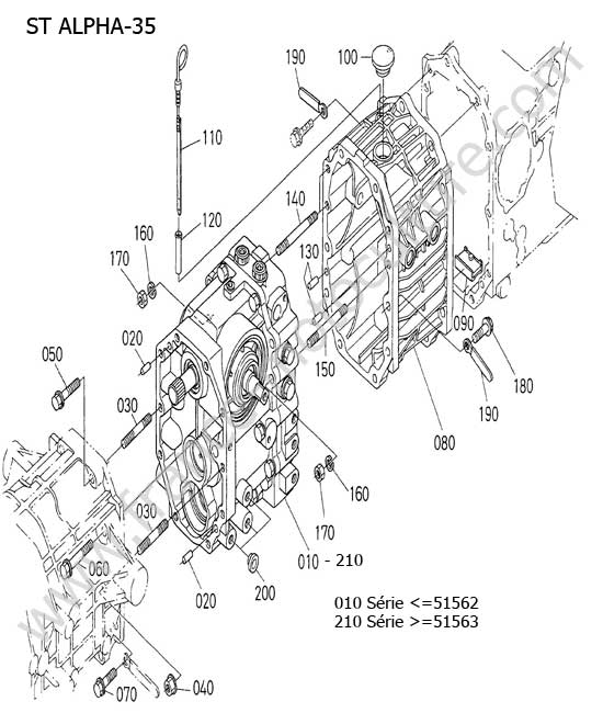 Carter transmission KUBOTA STA35
