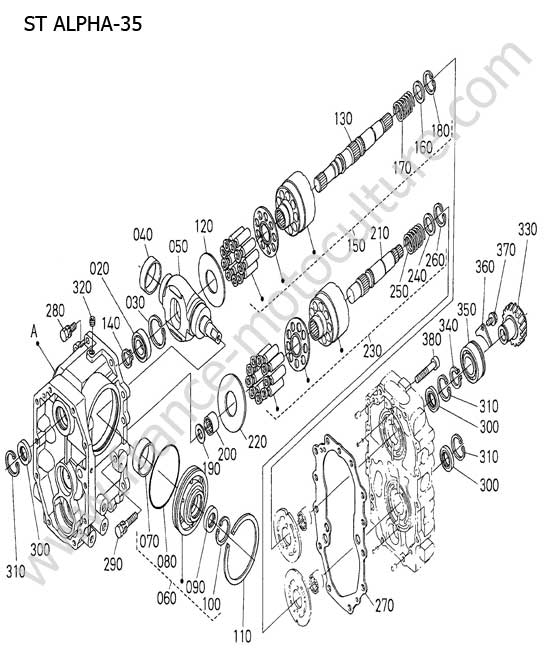 Transmission HST  KUBOTA STA35