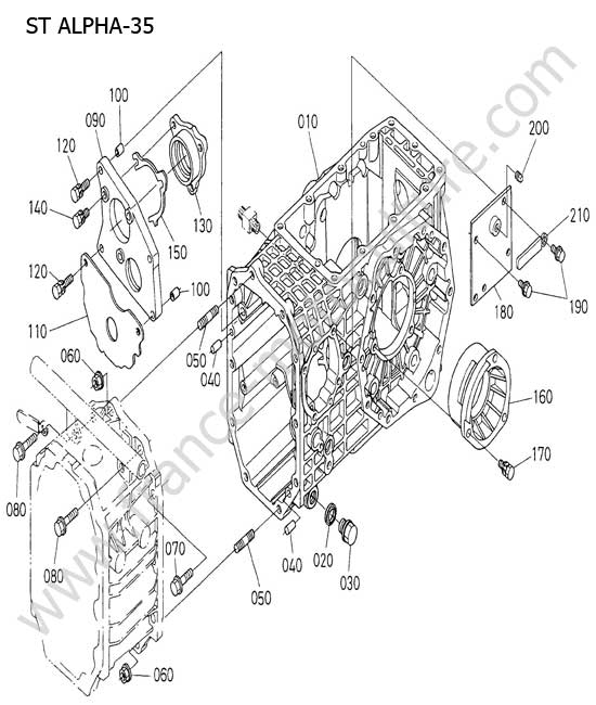 Carter differentiel KUBOTA STA35