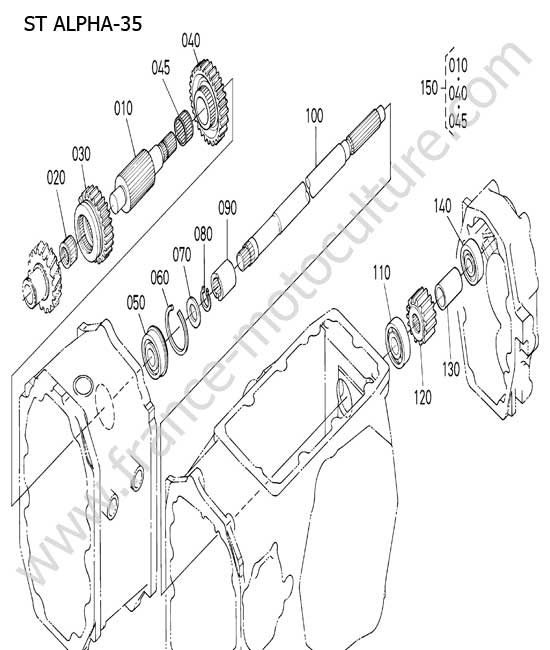 Arbre PDF intermediaire KUBOTA STA35