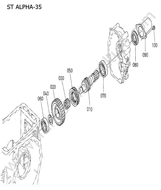 Arbre sorti PDF KUBOTA STA35
