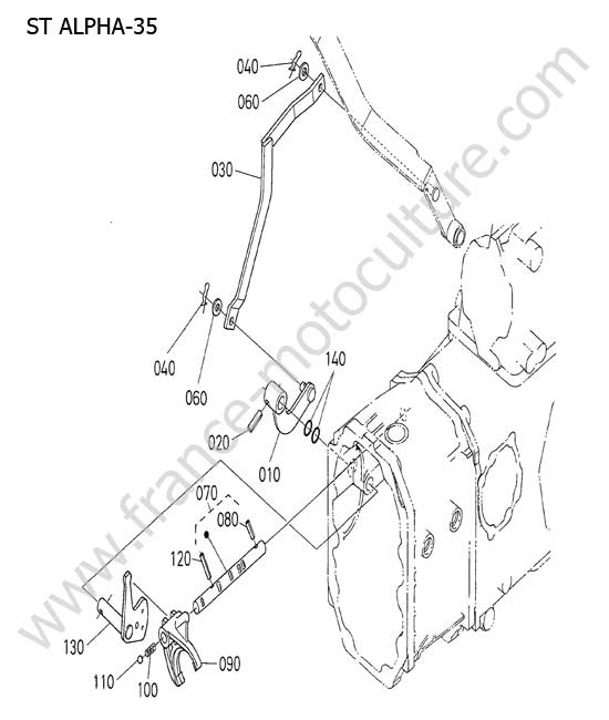 Fourchette vitesse PDF : KUBOTA - STA35