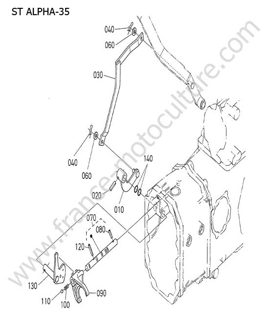 Fourchette vitesse PDF KUBOTA STA35