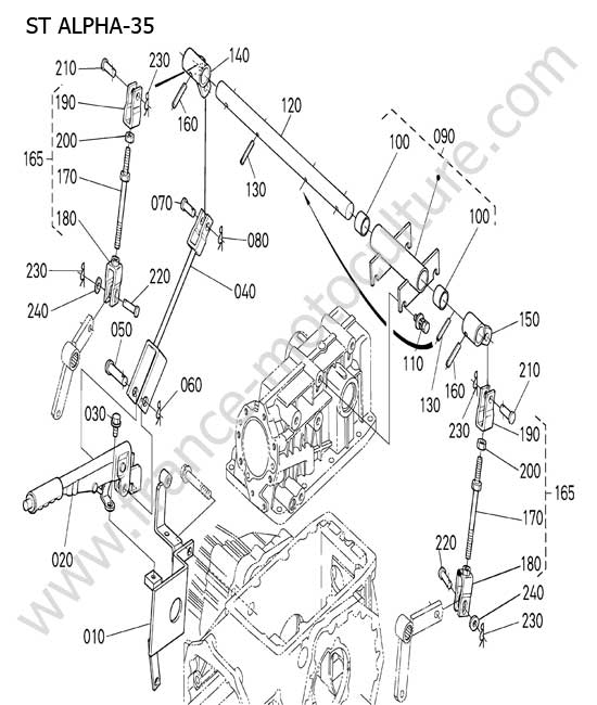 Frein de stationnement KUBOTA STA35