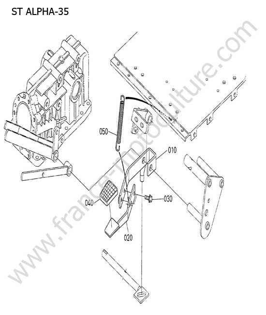Pedale blocage differentiel KUBOTA STA35