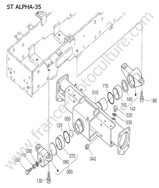 Carter differentiel avant KUBOTA STA35