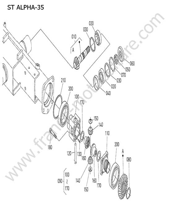 Differentiel avant KUBOTA STA35