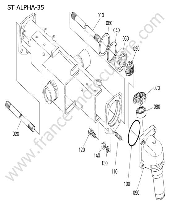 Carter engrenage avant KUBOTA STA35