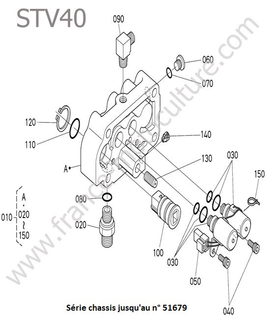 Distributeur (details) 1 KUBOTA STV40