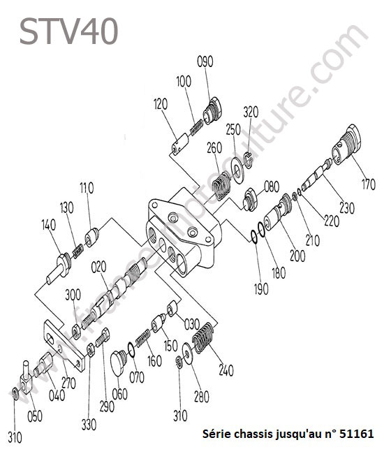 Distributeur relevage (details) 1 KUBOTA STV40