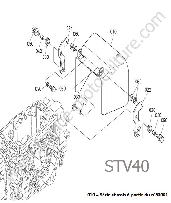 Protecteur prise force KUBOTA STV40
