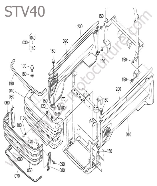 Calandre KUBOTA STV40