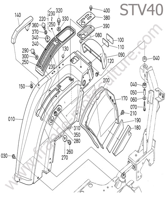 Aile droite KUBOTA STV40