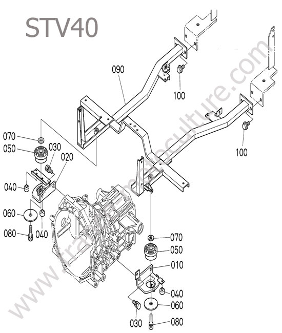 Chassis arriere KUBOTA STV40