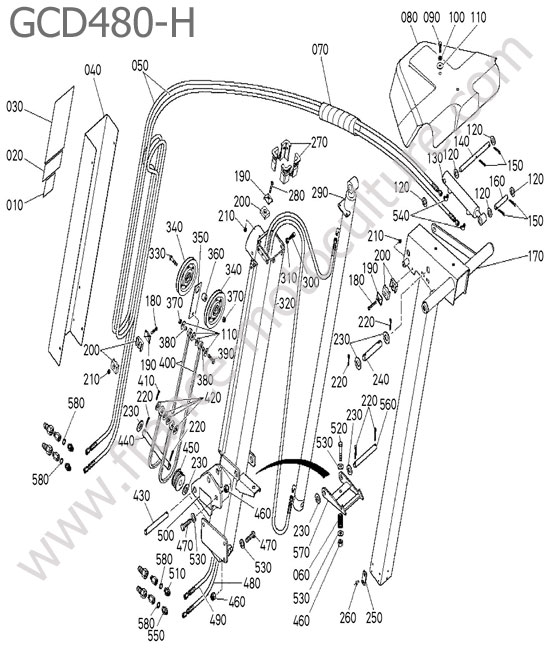Telescope - GCD480H KUBOTA STV40