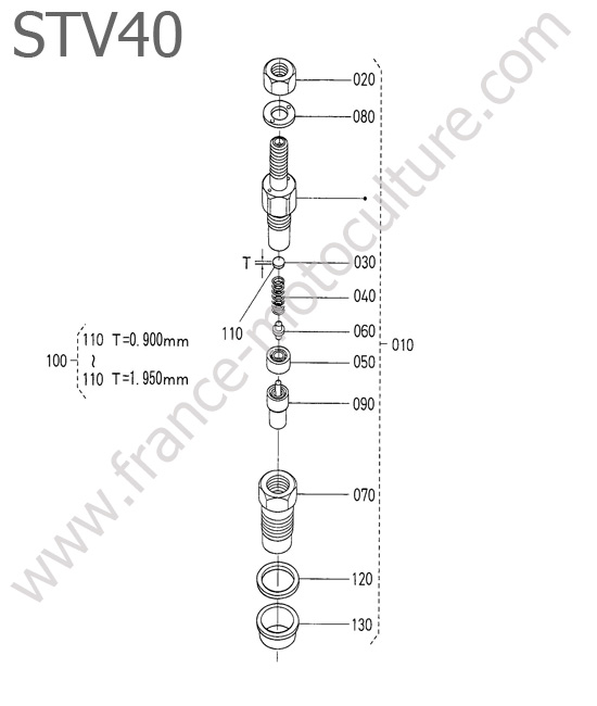 Injecteurs (details) KUBOTA STV40