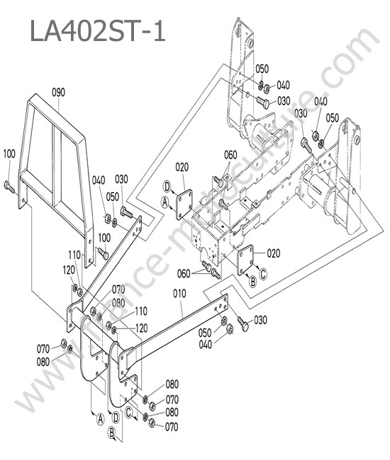 Croisillon - LA402ST KUBOTA STV40