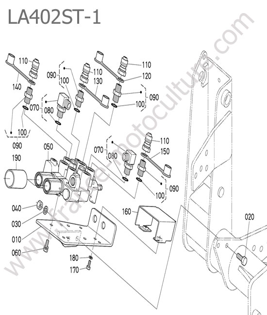 Distributeur hydraulique - LA402ST KUBOTA STV40