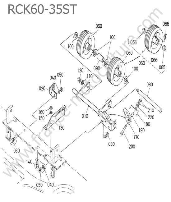 Roue arriere - RCK60-35ST KUBOTA STV40