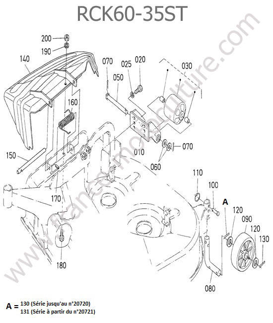 Deflecteur - RCK60-35ST KUBOTA STV40