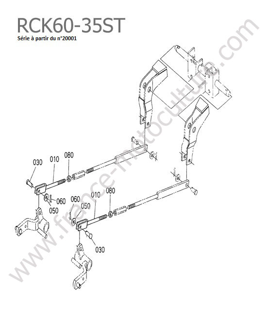 Bras relevage 2 - RCK60-35ST KUBOTA STV40