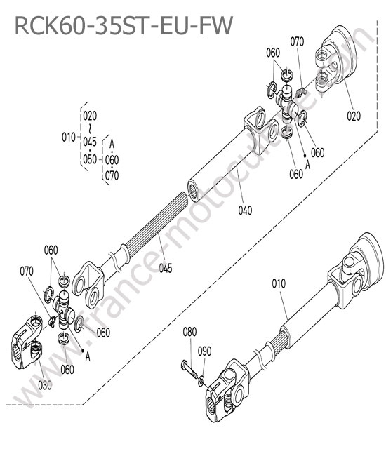 Cardan - RCK60-35ST-EU-FW KUBOTA STV40
