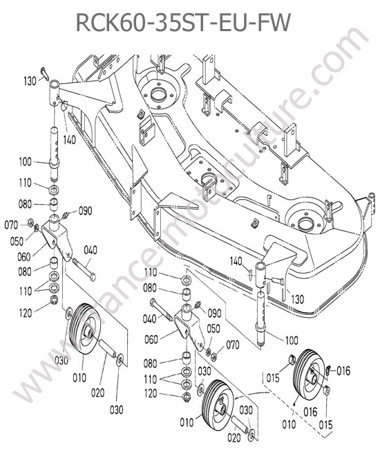 Roue jauge avant - RCK60-35ST-EU-FW KUBOTA STV40