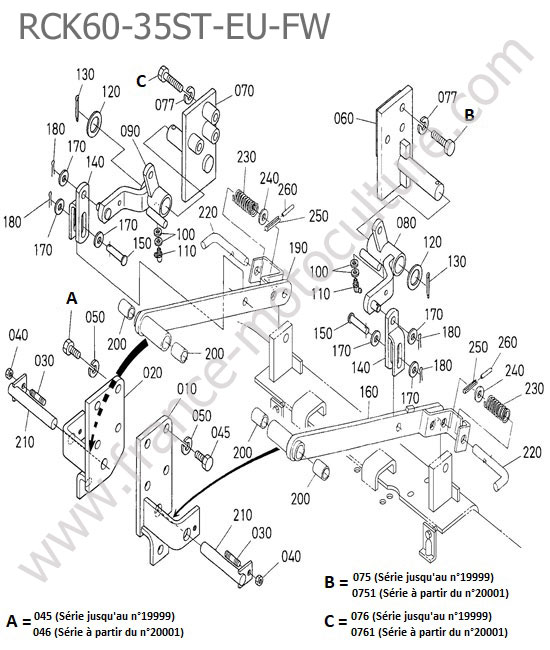 Fixation- RCK60-35ST-EU-FW KUBOTA STV40