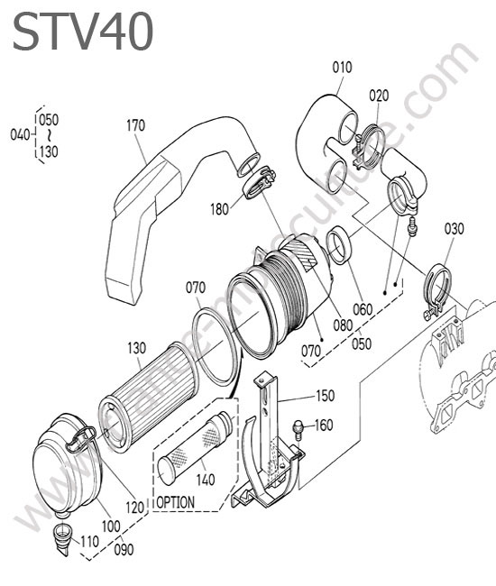 Filtre a air KUBOTA STV40