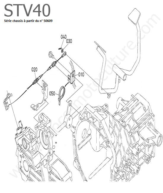 Pedale accelerateur KUBOTA STV40