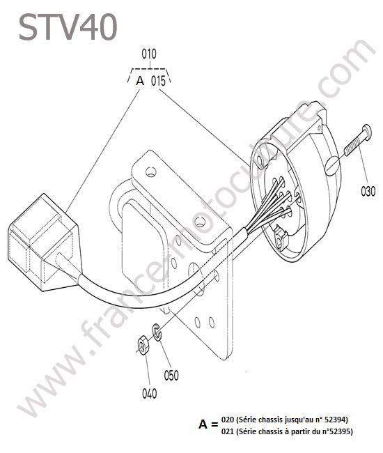 Prise remorque KUBOTA STV40