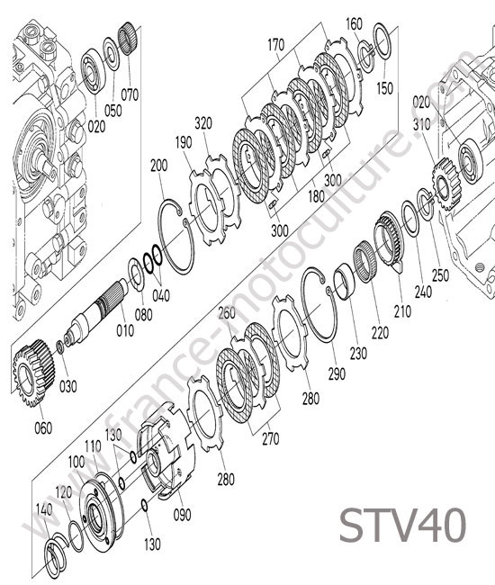 Embrayage prise de force  KUBOTA STV40