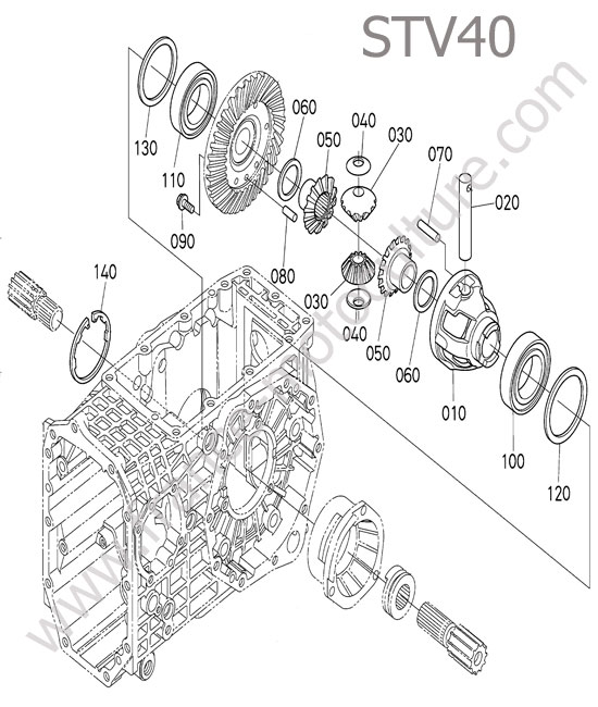 Differentiel arriere KUBOTA STV40