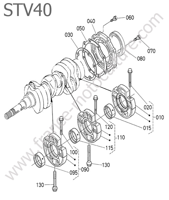 Paliers vilebrequin KUBOTA STV40