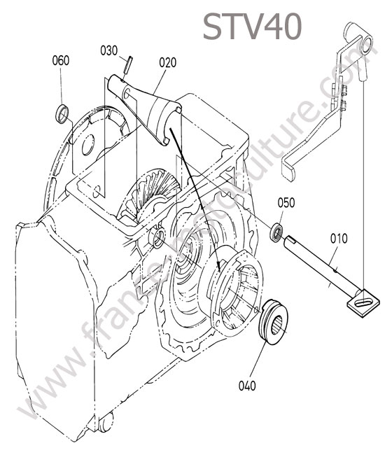 Fourchette blocage differentiel KUBOTA STV40