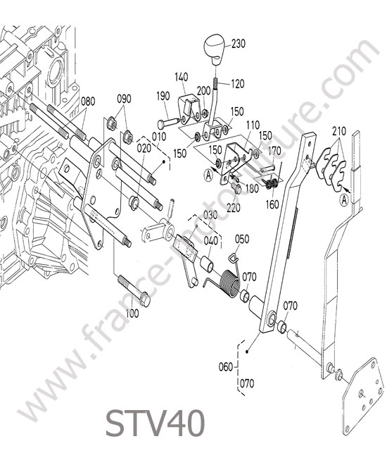 Levier avance KUBOTA STV40