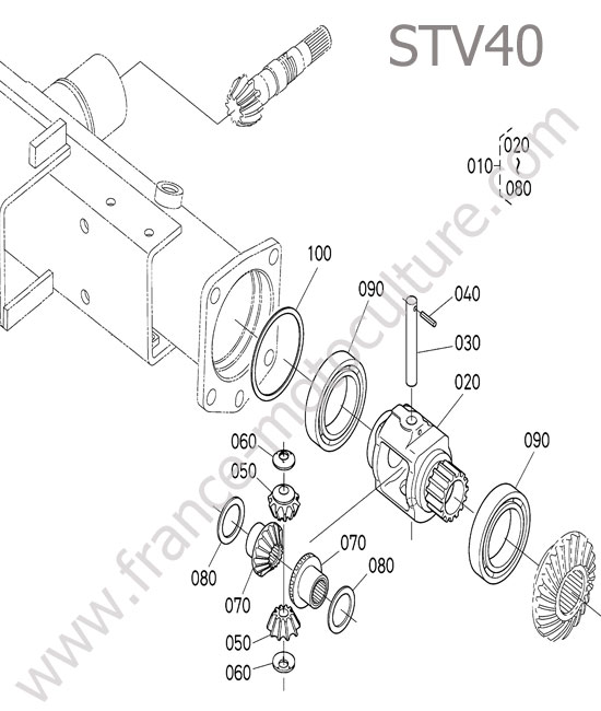 Differentiel avant KUBOTA STV40