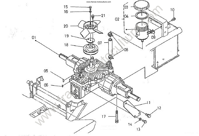 Ventilateur - HST KUBOTA T1400
