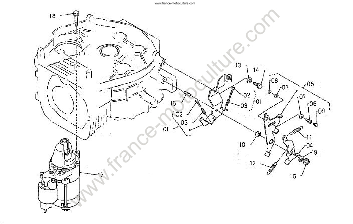 Limiteur - demarreur KUBOTA T1400