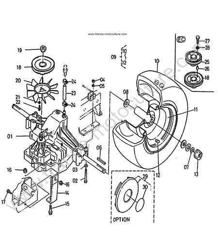 Transmission KUBOTA T1560