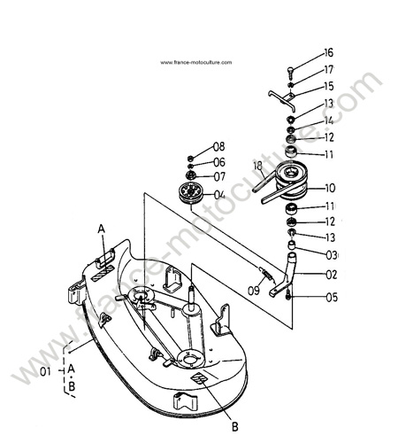 Plateau coupe KUBOTA T1560